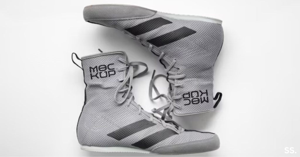 Mock up boxing shoes