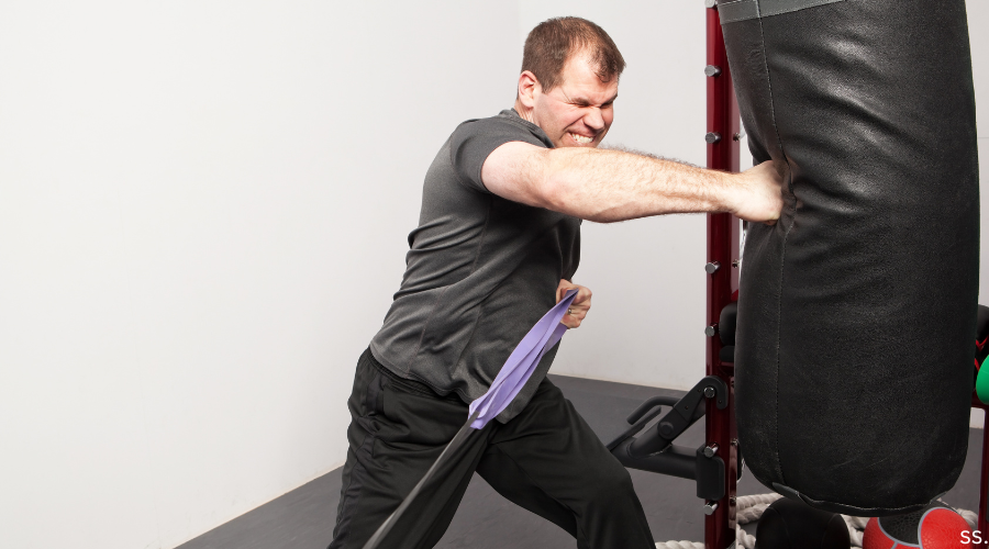 resistance band boxing
