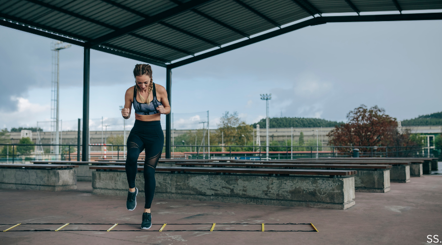 ladder agility drill